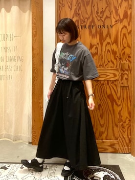 「coenスタッフスタイリング」｜coen officialさん（レディース・163cm）の夏コーディネート