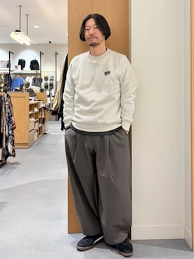 「DISCUS（ディスカス）のアイテム」を使った、coen officialさん（メンズ・173cm）の冬コーディネート