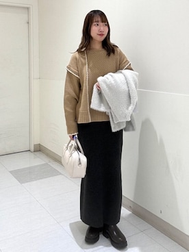 「coen（コーエン）のアイテム（ショルダーバッグ）」を使った、coen officialさん（レディース・157cm）の秋コーディネート