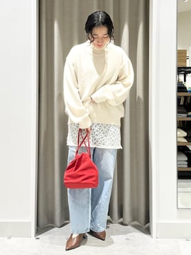 「coen（コーエン）のアイテム」を使った、coen officialさん（レディース・157cm）の冬コーディネート