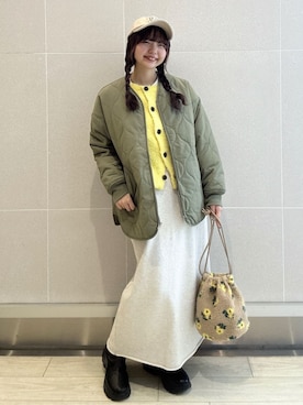 「coen（コーエン）のアイテム（ショルダーバッグ）」を使った、coen officialさん（レディース・153cm）の秋コーディネート