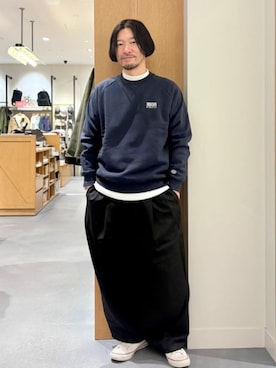 「DISCUS（ディスカス）のアイテム」を使った、coen officialさん（メンズ・173cm）の冬コーディネート