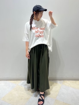 「coenスタッフスタイリング」｜coen officialさん（レディース・164cm）の夏コーディネート