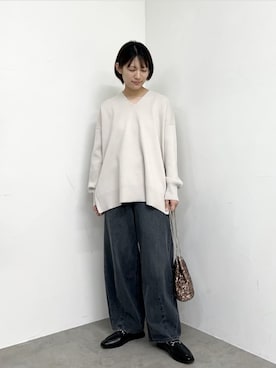 「coen（コーエン）のアイテム」を使った、coen officialさん（骨格ウェーブ・レディース・159cm）の秋コーディネート