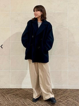 「coen（コーエン）のアイテム（その他アウター）」を使った、coen officialさん（レディース・167cm）の秋コーディネート