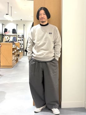 「DISCUS（ディスカス）のアイテム」を使った、coen officialさん（メンズ・173cm）の冬コーディネート