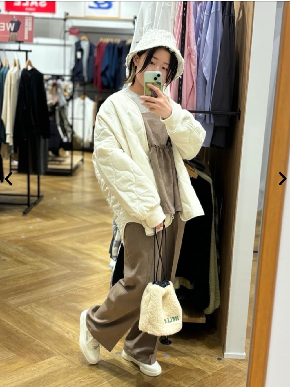 新品】フロムファーストミュゼワフトポンチョコートブラウン 完売
