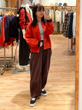 「coen（コーエン）のアイテム」を使った、coen officialさん（レディース・155cm）の秋コーディネート