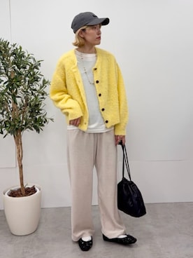 「アイテム（バレエシューズ）」を使った、coen officialさん（レディース・163cm）の秋コーディネート