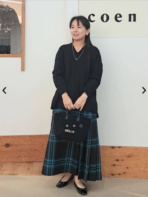 【WEB限定】ミラノリブVネックニット