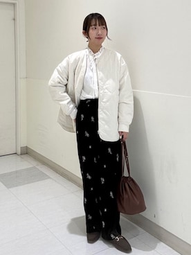 「coen（コーエン）のアイテム」を使った、coen officialさん（レディース・157cm）の秋コーディネート