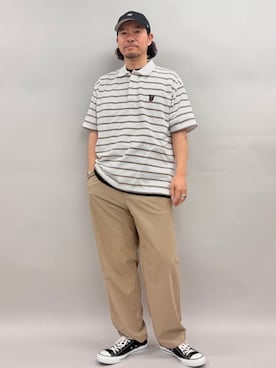 「'47（フォーティーセブン）の47CLEAN UP NY MINIキャップ（キャップ、ブラック系）」を使った、coen officialさん（レディース・153cm）の春コーディネート