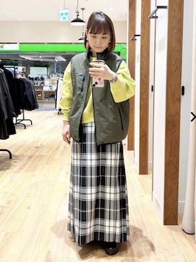 「coen」｜「アイテム（ブルゾン）」を使った、coen officialさん（レディース・160cm）の秋コーディネート