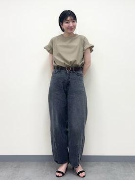 「coenスタッフスタイリング」｜coen officialさん（レディース・163cm）の夏コーディネート