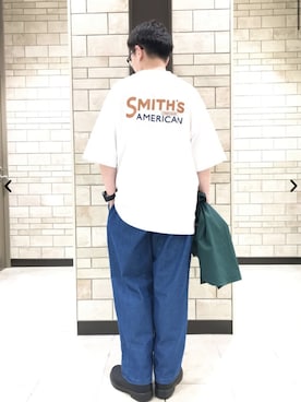 「SMITH'S（スミス）のアイテム」を使った、coen officialさん（メンズ・171cm）の春コーディネート