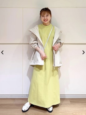 「coen」｜「アイテム（ブルゾン）」を使った、coen officialさん（レディース・148cm）の夏コーディネート