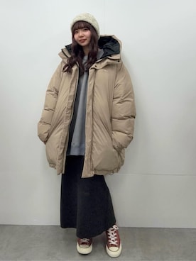 「HIGHLAND 2000（ハイランドトゥーサウザンド）のアイテム」を使った、coen officialさん（レディース・153cm）の冬コーディネート