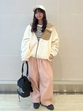 「coen（コーエン）のアイテム」を使った、coen officialさん（レディース・153cm）の秋コーディネート