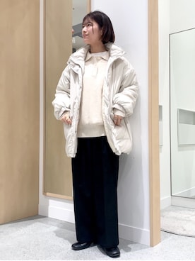 「coen（コーエン）のアイテム（その他アウター）」を使った、coen officialさん（レディース・159cm）の秋コーディネート