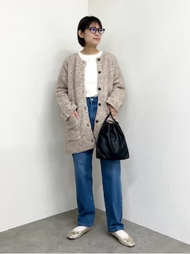 「coen（コーエン）のアイテム」を使った、coen officialさん（骨格ウェーブ・レディース・159cm）の秋コーディネート