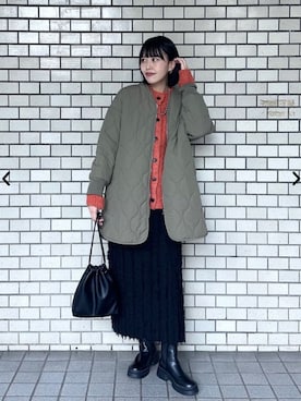 「coen（コーエン）のアイテム」を使った、coen officialさん（骨格ウェーブ・レディース・169cm）の秋コーディネート