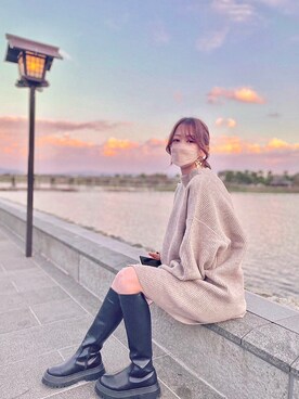 「紅葉コーデ」｜「アイテム（ワンピース/ドレス）」を使った、izumiさん（レディース・164cm）の秋コーディネート