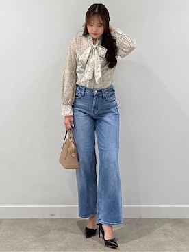 「COUP DE CHANCE（クードシャンス）のアイテム」を使った、MISAKIさん（レディース・158cm）の春コーディネート