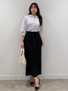 「COUP DE CHANCE（クードシャンス）のアイテム」を使った、MISAKIさん（レディース・158cm）の春コーディネート