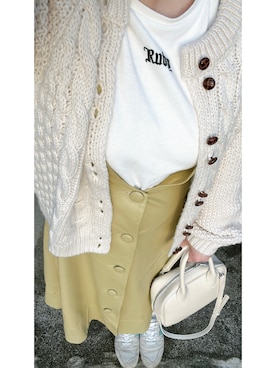 「アイテム（ジャンパースカート）」を使った、me.maさん（レディース・150cm）の秋コーディネート