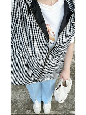 「アイテム（シュシュ）」を使った、me.maさん（レディース・150cm）の秋コーディネート