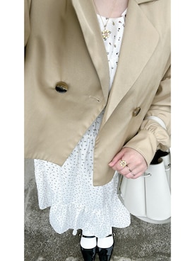 「アイテム（リング）」を使った、me.maさん（レディース・150cm）の秋コーディネート