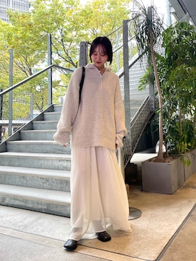 「mystic（ミスティック）のアイテム（ワンピース）」を使った、kida  tsugumiさん（レディース・162cm）の秋コーディネート