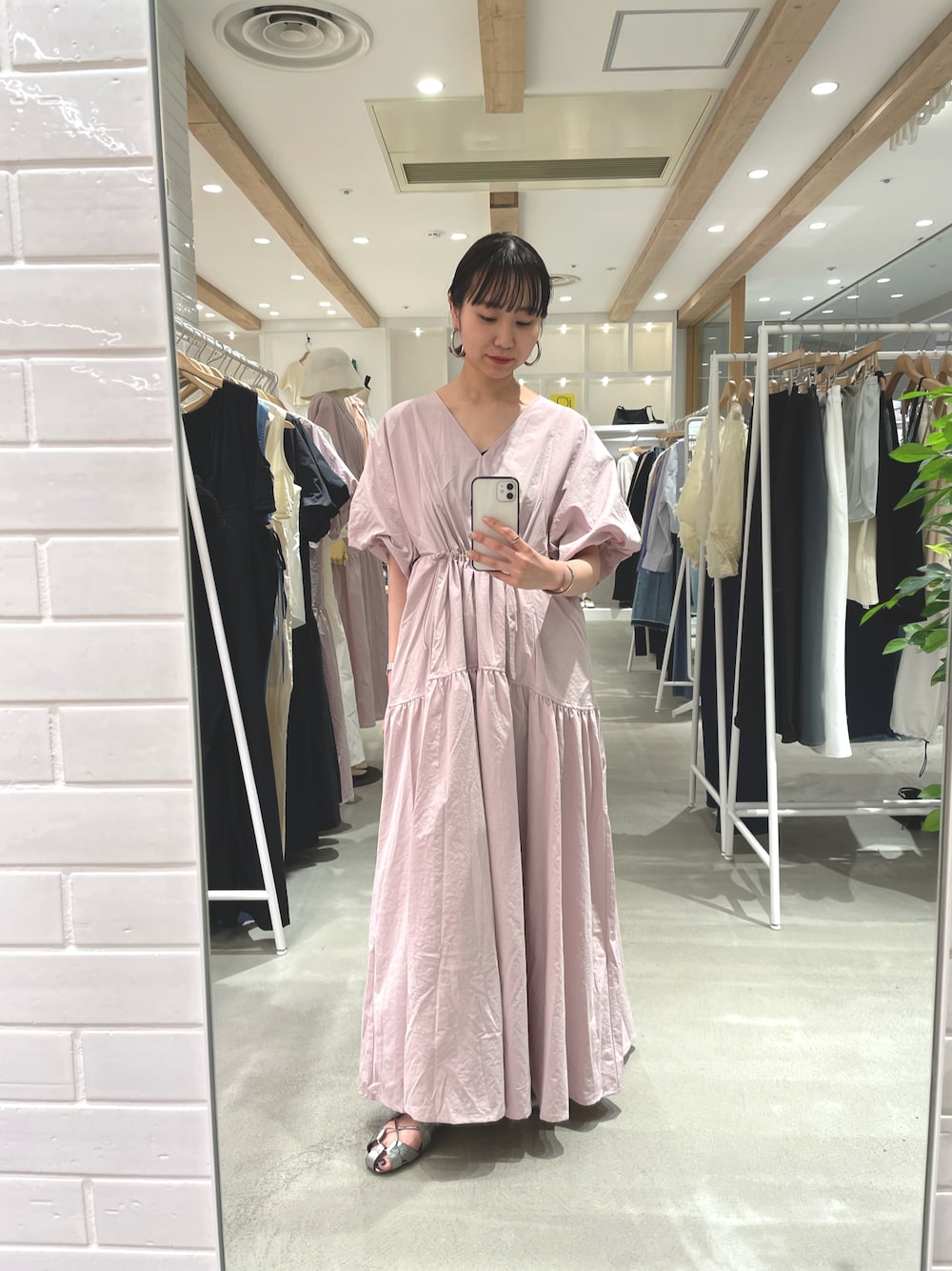 美品】mystic ドロストギャザーワンピース mystic ドロストギャザー