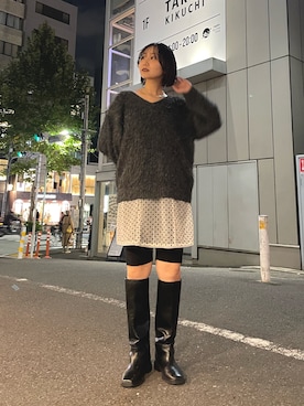 「アイテム（キャミソール）」を使った、kida  tsugumiさん（レディース・162cm）の秋コーディネート