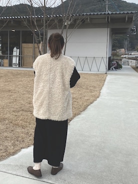 「ファーベスト」｜「アイテム（ブルゾン）」を使った、imuさん（レディース・155cm）の秋コーディネート