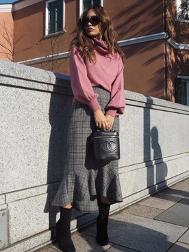 みすさち【見須幸代】さん（レディース・160cm）の秋コーディネート