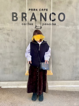 「AS as know as（エーエス アズノウアズ）のアイテム（スカート）」を使った、ゆーすけさん（レディース・153cm）の冬コーディネート