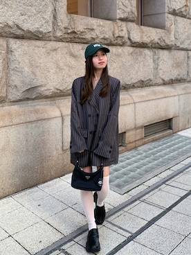「Ada.（エイダ）のアイテム（ジャケット/アウター）」を使った、Rioさん（レディース・150cm）の春コーディネート