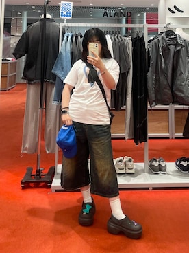 「crocs（クロックス）のアイテム（シューズ）」を使った、kanachan0000さん（レディース・155cm）の夏コーディネート