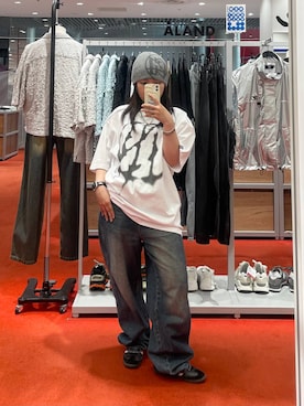 「NOT4NERD（ノットフォーナード）のアイテム（Tシャツ/カットソー）」を使った、kanachan0000さん（レディース・155cm）の夏コーディネート