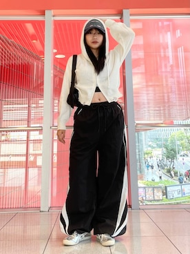 「INFLATION（インフレーション）のアイテム」を使った、kanachan0000さん（レディース・155cm）の秋コーディネート