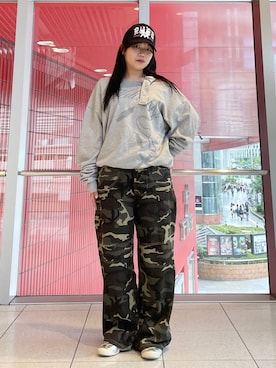 「NOT4NERD（ノットフォーナード）のアイテム（帽子）」を使った、kanachan0000さん（レディース・155cm）の秋コーディネート