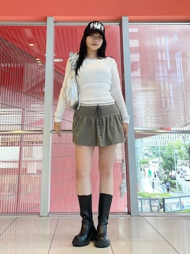 「NOT4NERD（ノットフォーナード）のアイテム（帽子）」を使った、kanachan0000さん（レディース・155cm）の秋コーディネート