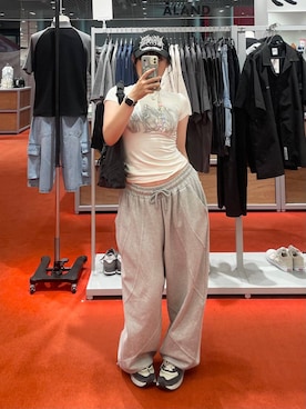 「NOT4NERD（ノットフォーナード）のアイテム（帽子）」を使った、kanachan0000さん（レディース・155cm）の夏コーディネート