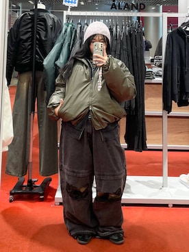 「NOT4NERD（ノットフォーナード）のアイテム」を使った、kanachan0000さん（レディース・155cm）の秋コーディネート