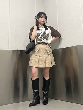 「NASTY KICK（ナスティーキック）のアイテム」を使った、kanachan0000さん（レディース・155cm）の春コーディネート