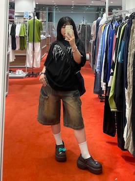「NOT4NERD（ノットフォーナード）のアイテム（Tシャツ/カットソー）」を使った、kanachan0000さん（レディース・155cm）の春コーディネート