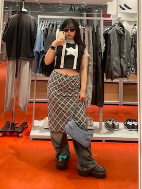 「crocs（クロックス）のアイテム（シューズ）」を使った、kanachan0000さん（レディース・155cm）の夏コーディネート