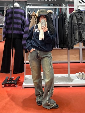 「NOT4NERD（ノットフォーナード）のアイテム」を使った、kanachan0000さん（レディース・155cm）の冬コーディネート