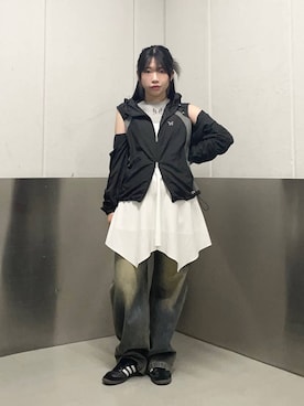 「アイテム（ブルゾン）」を使った、kanachan0000さん（レディース・155cm・20代）の春コーディネート